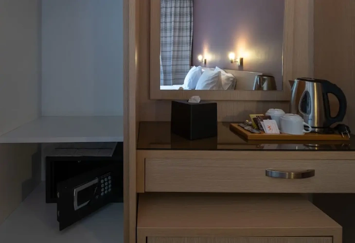 Standard Twin room with balcony and with city view
