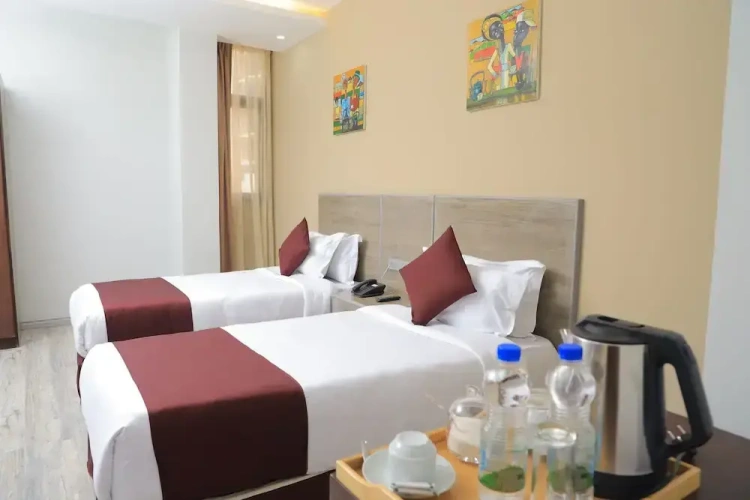 Standard Twin room with city view