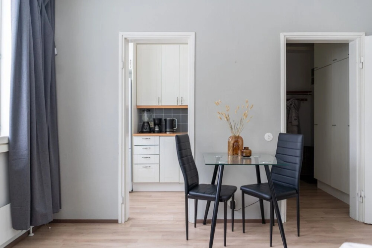 Bright studio apartment in Kaivoksela