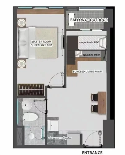 1 Bedroom Apartment with city view