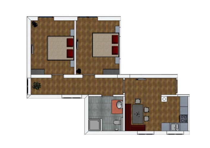 2 Bedrooms Apartment