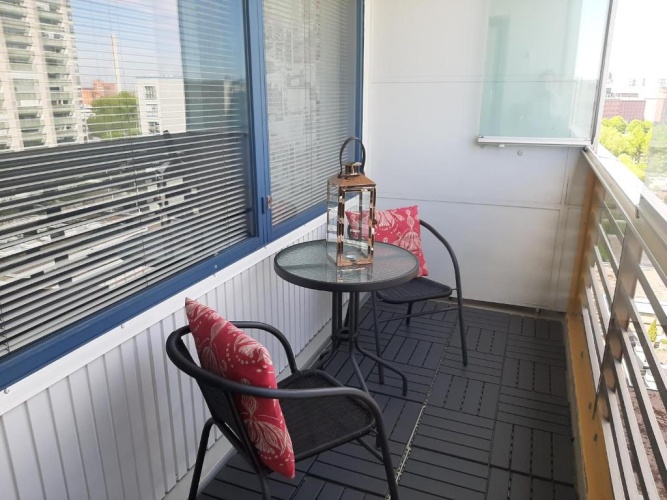Apartment with balcony and with view