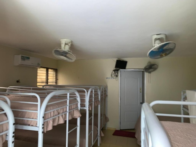 Bed in Dorm (male dorm) with view