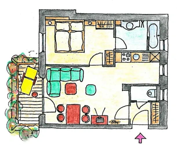 2 Bedrooms Double Apartment