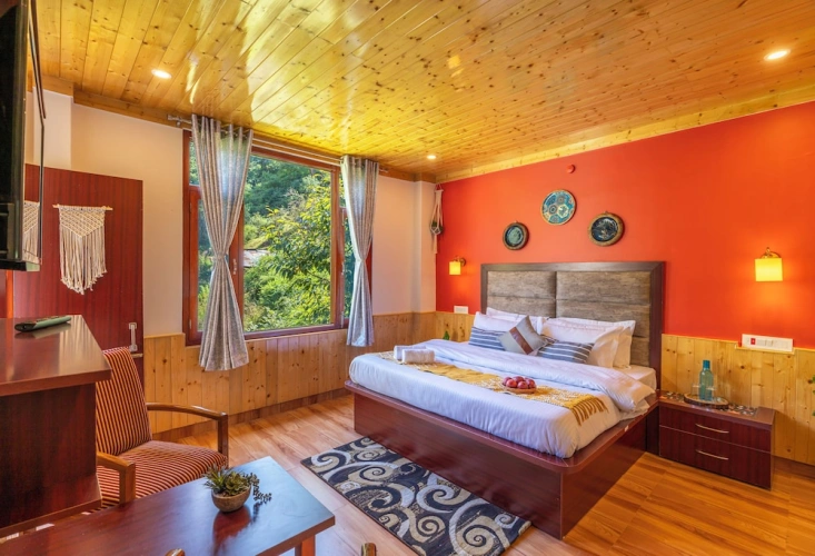Deluxe Double room with balcony and with mountain view