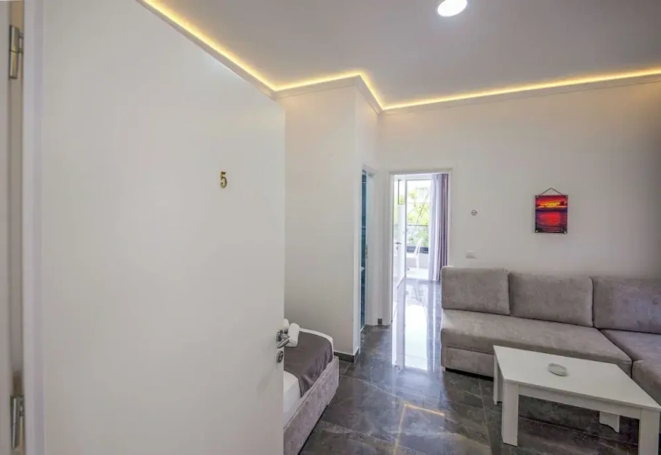 Standard Quadruple room with balcony and with sea view