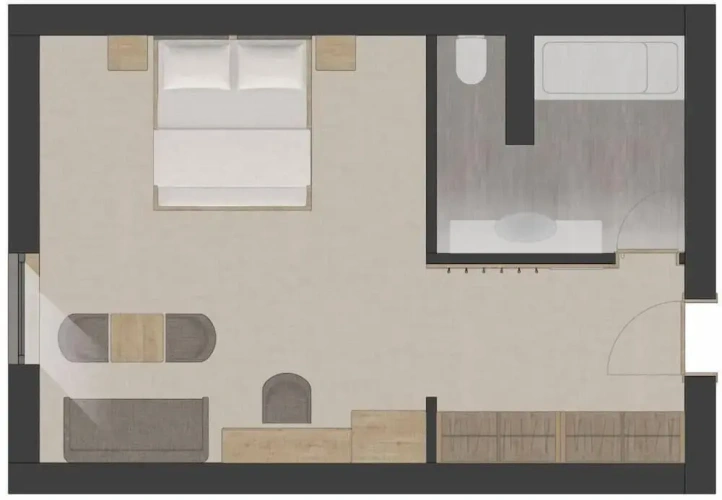 1 Bedroom Deluxe Double room