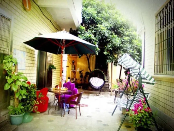 Outside