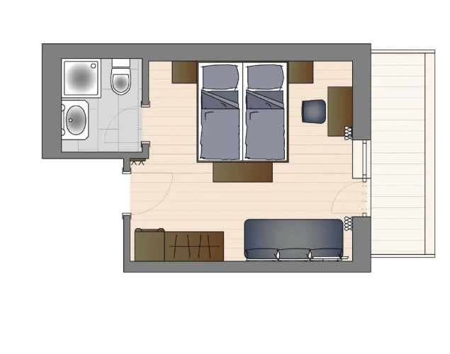 Superior Double room with mountain view