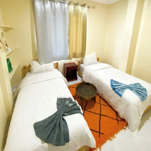 Superior Twin room with balcony and with sea view