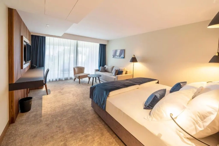 Deluxe Double room with balcony and with partial sea view