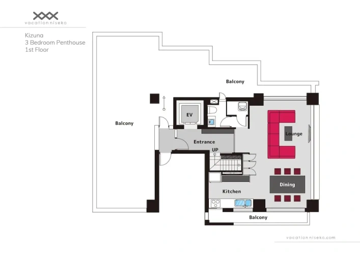 3 Bedrooms Standard Penthouse room