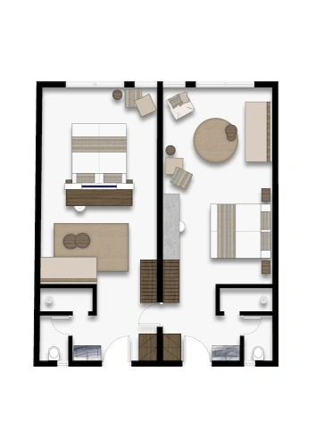 2 Bedrooms Suite with balcony