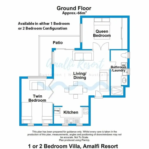 2 Bedrooms Deluxe Apartment with garden view