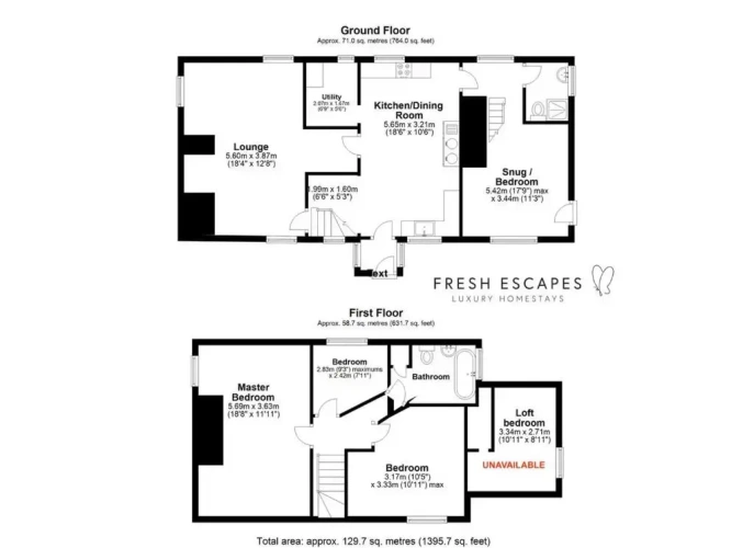 4 Bedrooms Triple Cottage
