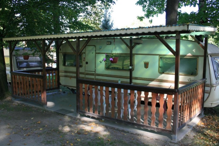 Camping with balcony