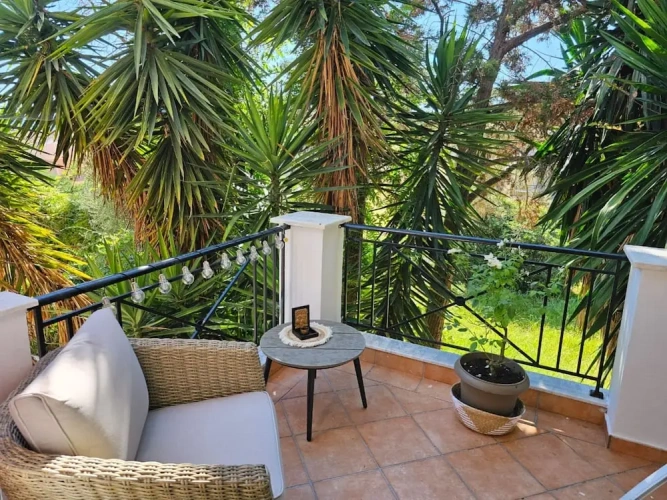 Cottage with balcony
