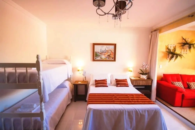 Deluxe Quadruple room with balcony