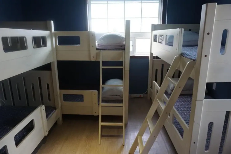 Bed in Dorm (female dorm) with view