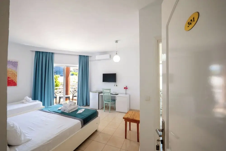 Standard Triple room with balcony and with garden view