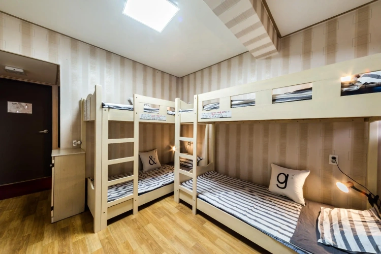 Bed in Dorm (female dorm) with view
