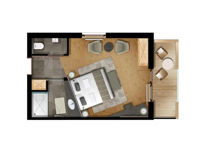 Deluxe Double room with balcony