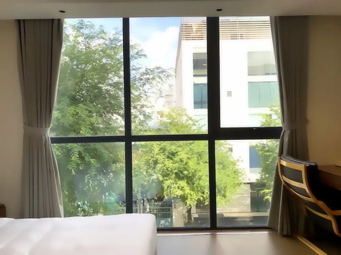 Studio with city view