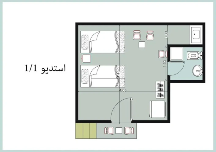 Deluxe Double room with balcony and with sea view