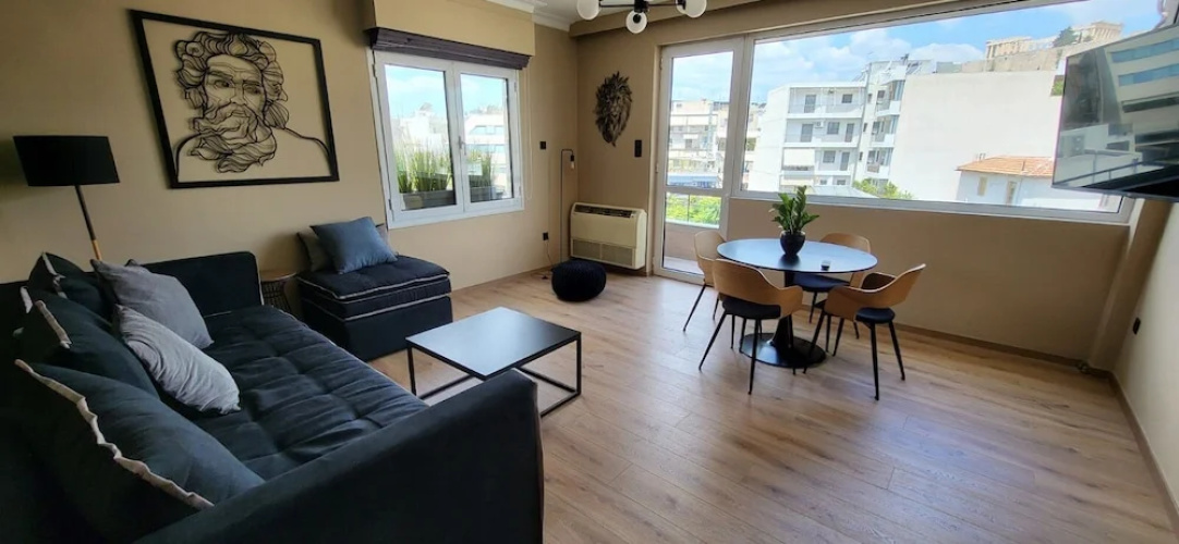 Acropolis View 2BD Apt next to Museum & Metro