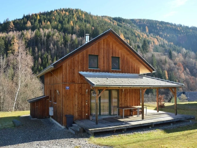 Chalet with balcony