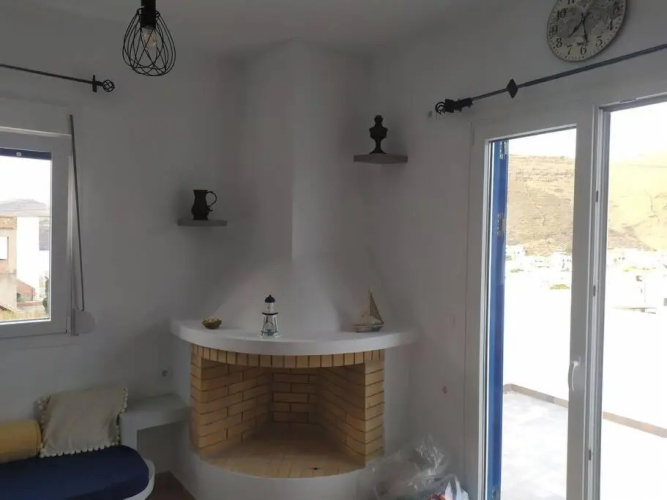Cycladic house with a stunning view