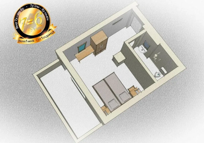 Standard Double room with balcony and with sea view