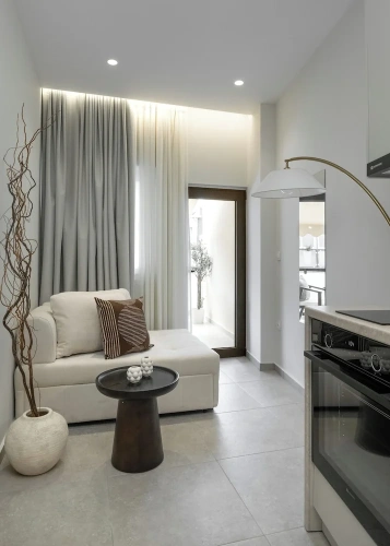 Apartment with balcony and with city view