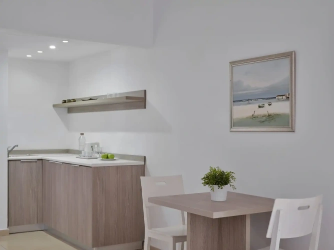 Studio with partial sea view