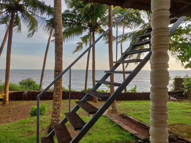 Perch by the sea