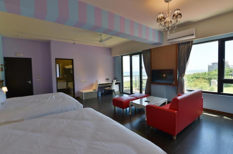 Standard Quadruple room with balcony and with view