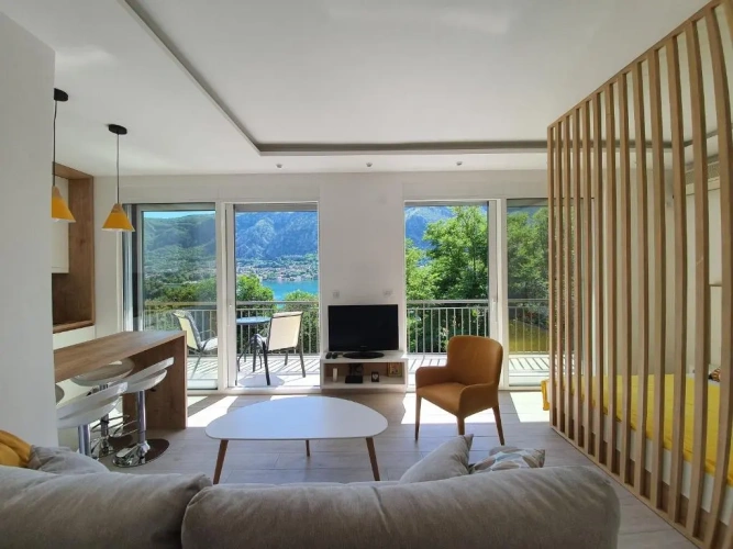 Studio with balcony