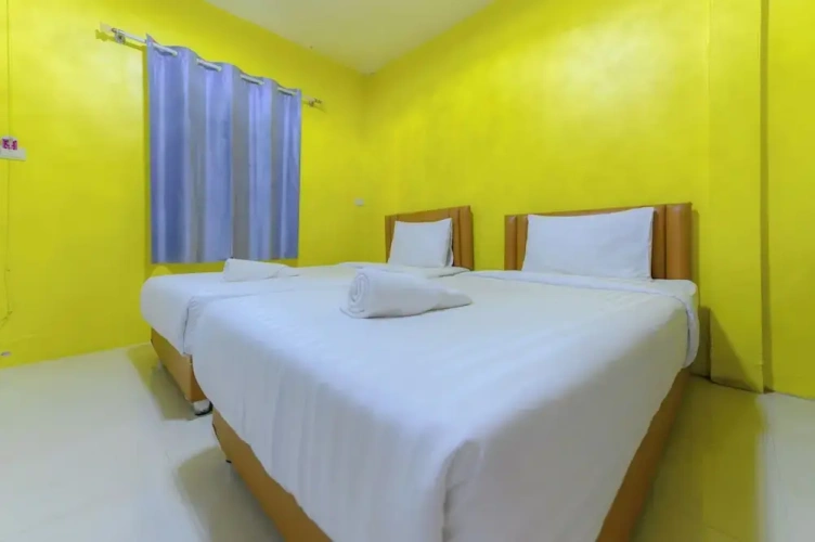 Standard Twin room with balcony and with pool view