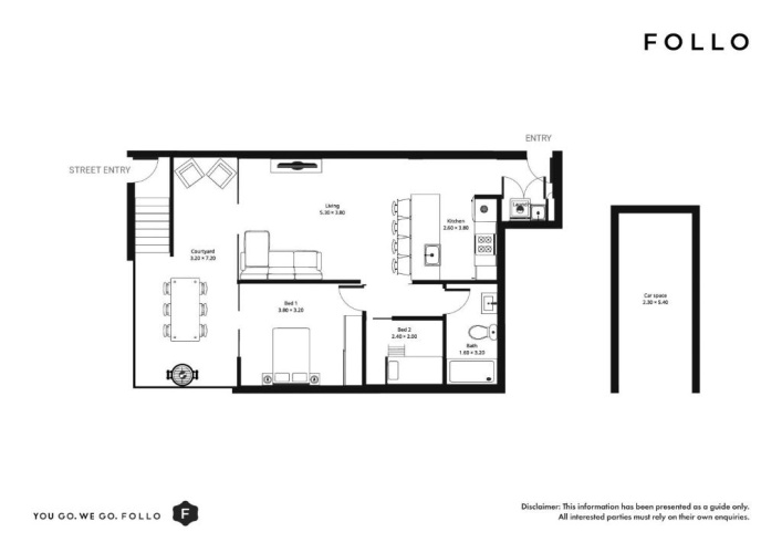 2 Bedrooms Apartment