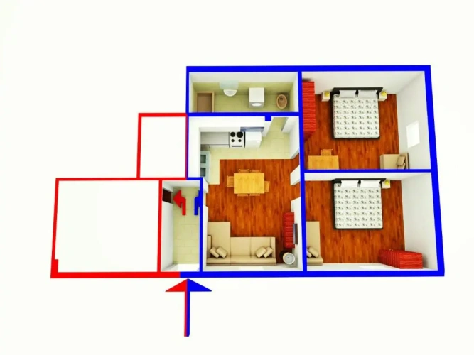 2 Bedrooms Apartment