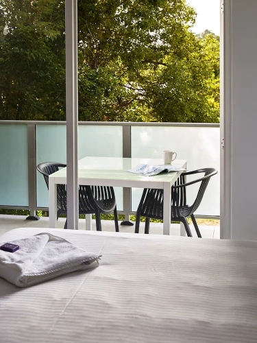 Studio with balcony