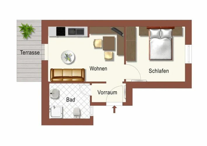 1 Bedroom Apartment