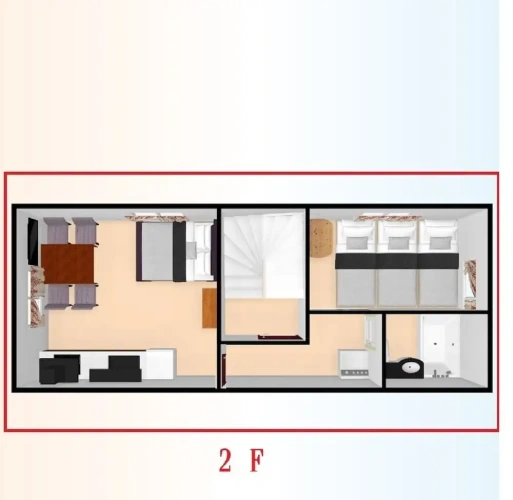 1 Bedroom Double Apartment