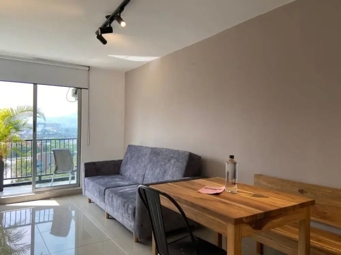 w Magnificent 1BR With Terrace at Poblado