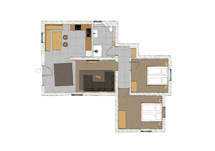 2 Bedrooms Family Apartment