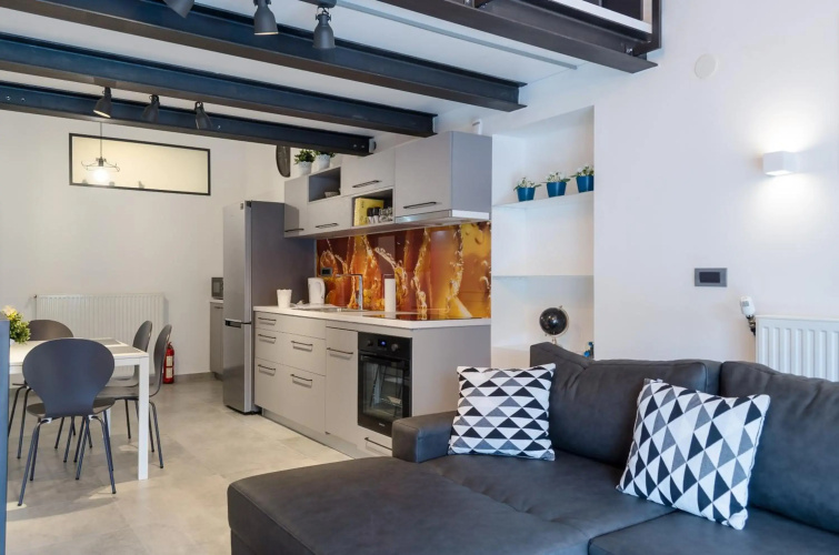 Grey apartment Zagreb