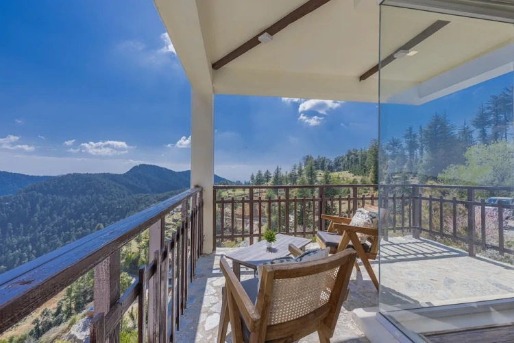 Family Duplex Suite with balcony and with mountain view