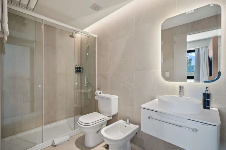 Classic Twin room with balcony and with city view