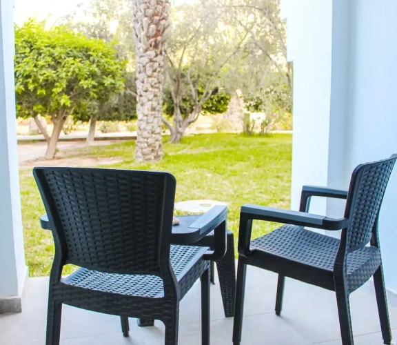 Deluxe Triple room with balcony and with pool view