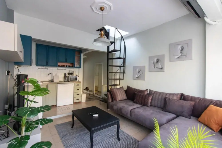 Sleek Flat With Excellent View in Cihangir